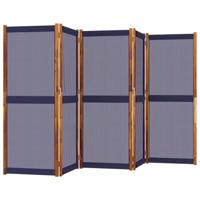 Kamerscherm met 5 panelen 350x180 cm donkerblauw - thumbnail