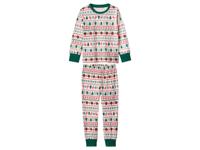 lupilu Kinder kerstpyjama (Wit, 110/116) - thumbnail