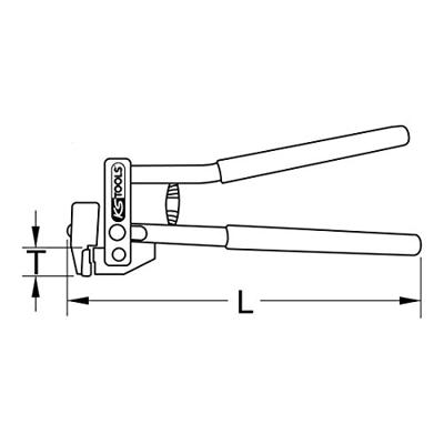 KS Tools 118.0058 Afzettang, 280 mm