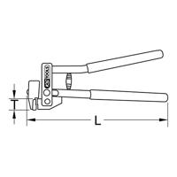 KS Tools 118.0058 Afzettang, 280 mm - thumbnail
