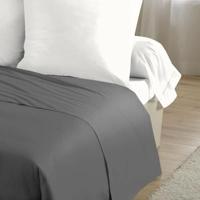Beddengoedset HOME LINGE PASSION Flat sheet Grijs Bed van 180/200 - thumbnail
