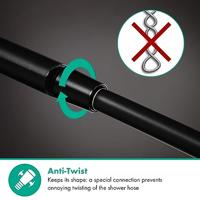 Hansgrohe Doucheslang Isiflex 125 cm Mat Zwart - thumbnail