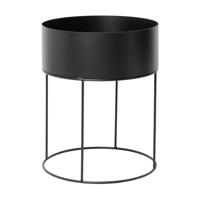 Ferm Living Plant Box Rond Zwart - thumbnail