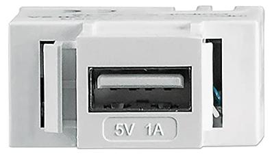 Intellinet 772167 modulaire aansluiting met USB type A-laadpoort USB-poort met 5 V/1 A uitgangsvermogen wit