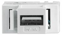 Intellinet 772167 modulaire aansluiting met USB type A-laadpoort USB-poort met 5 V/1 A uitgangsvermogen wit - thumbnail