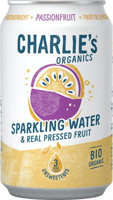 Charlie's organic sparkling water passionfruit bio (12x 33cl)