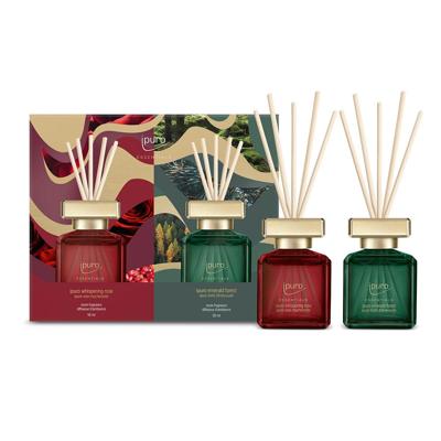 IPuro geurdiffuserset whispering rose & emerald forest 2x50ml