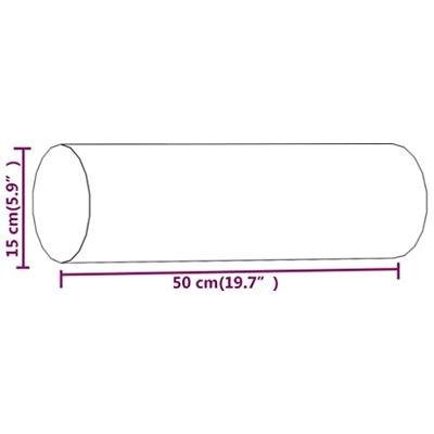 VidaXL Sierkussens 2 st 15x50 cm fluweel donkergrijs
