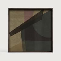 Ethnicraft Vierkant Dienblad 'Composed Angles' 51 x 51cm, kleur Slate - thumbnail