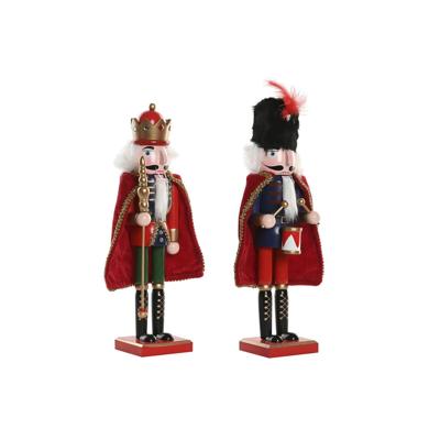 Kerstversiering Home ESPRIT Multicolour Notenkraker 20 x 20 x 38 cm (2 Stuks)