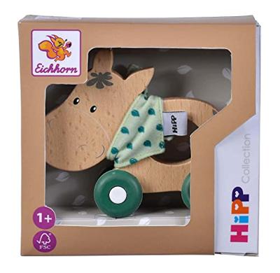 Eichhorn baby hipp houten duwfiguur ezel - thumbnail
