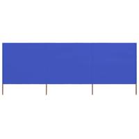 VidaXL Windscherm 3-panelen 400x160 cm stof azuurblauw - thumbnail
