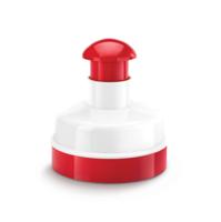 Metaltex kitchen helpers hamburgerpers 11 cm rood/wit - thumbnail