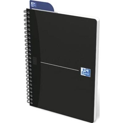 Oxford Office Essentials spiraalschrift, 180 bladzijden, ft A5, geruit 5 mm, zwart Oxford Office Essentials spiraalschrift, 180 bladzijden, ft A5, geruit 5 mm, zwart