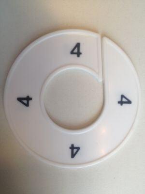 Maatring wit/zwart 4