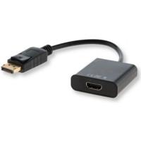 Savio CL-55 video kabel adapter 0,2 m DisplayPort HDMI Type A (Standaard) Zwart - thumbnail