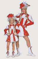 Majorette Dansmarietje rood - thumbnail