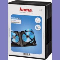 Hama 00049685 DVD-hoes 6 CDs/DVDs/Blu-rays Zwart Polypropyleen 3 stuk(s) - thumbnail
