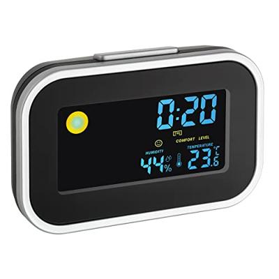 TFA Dostmann 60.2015 Kwarts Wekker Zwart, Zilver Alarmtijden 1