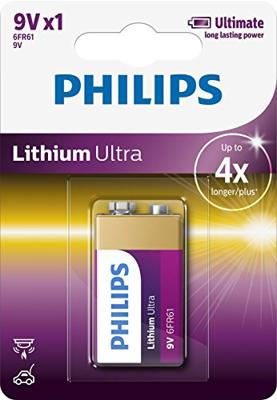 Philips 9V Lithium batterij