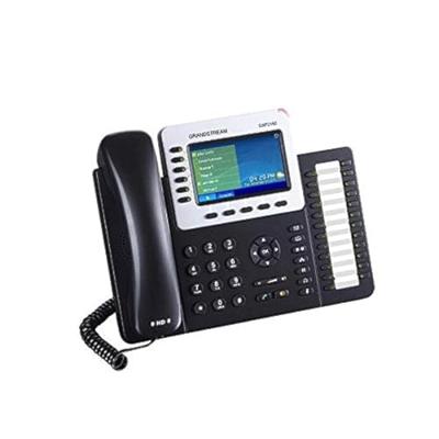 Grandstream GXP-2160 VoIP-systeemtelefoon Bluetooth, Headsetaansluiting Kleurendisplay Zwart, Zilver
