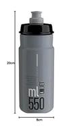 ELITE bidon "jet plus" bottle jet plus 550ml clear/grey - thumbnail
