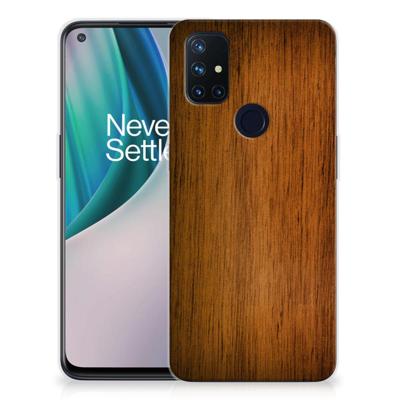 OnePlus Nord N10 5G | Bumper Hoesje | Donker Hout