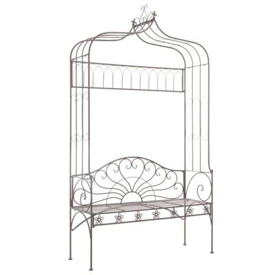 Tuinbank 122 cm ijzer antiekbruin