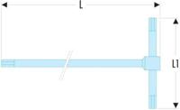 Facom inbussleutels 6 kant, t-vorm 6mm - 84TC.6 - thumbnail