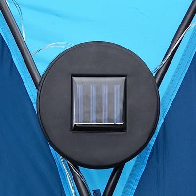VidaXL Partytent met led en 4 zijwanden 3,6x3,6x2,3 m blauw - thumbnail