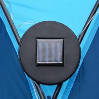 Partytent met LED en 4 zijwanden 3,6x3,6x2,3 m blauw - thumbnail