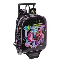 Schoolrugzak met Wielen Monster High Zwart 22 x 27 x 10 cm - thumbnail