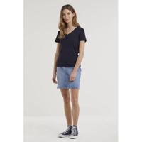 Tommy Hilfiger T-shirt van biologisch katoen donkerblauw - thumbnail