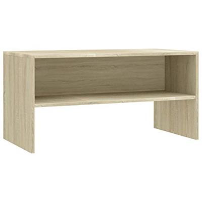VidaXL Tv-meubel 80x40x40 cm bewerkt hout sonoma eikenkleurig VidaXL Tv-meubel 80x40x40 cm bewerkt hout sonoma eikenkleurig