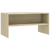 VidaXL Tv-meubel 80x40x40 cm bewerkt hout sonoma eikenkleurig - thumbnail