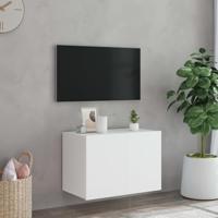 Tv-wandmeubel met LED-verlichting 60x35x41 cm wit - thumbnail