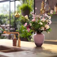 Handgebonden Kunstboeket Pippa London - Roze - thumbnail