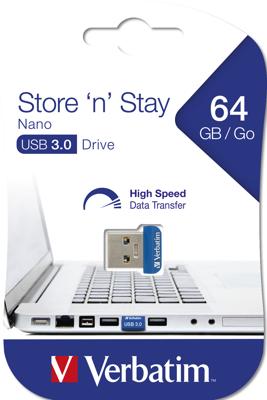 Verbatim Nano USB-stick 64 GB Meerdere kleuren 98711 USB-A 3.2 Gen 1 Verbatim Nano USB-stick 64 GB Meerdere kleuren 98711 USB-A 3.2 Gen 1
