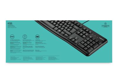 K120 - Toetsenbord - USB - Frans - Azerty - zwart