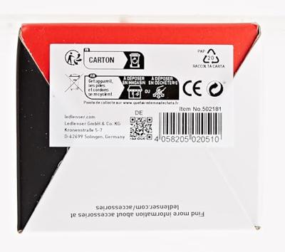 Ledlenser led-zaklamp | 15/440/1.000/1.400 lm accu | 1 li-ion 15/130/210/300 m | zwart | 1 stuk - 502181 - 502181a Ledlenser led-zaklamp | 15/440/1.000/1.400 lm accu | 1 li-ion 15/130/210/300 m | zwart | 1 stuk - 502181 - 502181a