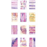 Creativ Company 192655 schutkaart Karton Paars, Roségoud 12 stuk(s) - thumbnail