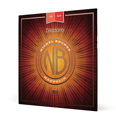 D&apos;Addario NBM1140 Nickel Bronze Medium 11-40 snaren voor mandoline - thumbnail