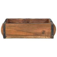 VidaXL Dienblad 4 pcs bruin 29 x 31 x 10 cm massief gerecycled hout - thumbnail