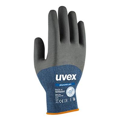 Uvex 6006211 beschermende handschoen Antraciet, Blauw, Grijs Elastaan, Viscose, Polyamide 1 stuk(s)