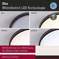 Paulmann 71084 Oka LED-plafondlamp LED 24 W Zwart (mat) - thumbnail