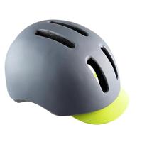 Polisport helm commuter mat grijs/fluo geel m 54-58cm - thumbnail