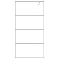 Inloopdouchewand 100x195 cm transparant ESG-glas zilverkleurig - thumbnail