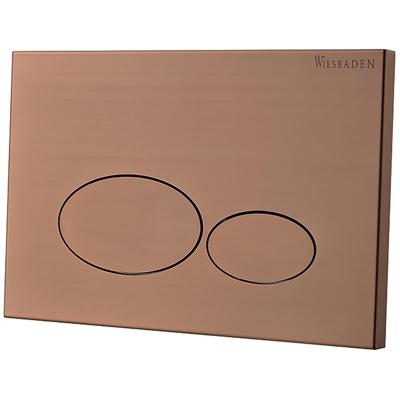 Wiesbaden X32 Metal Drukplaat voor Inbouwreservoir - Geborsteld Brons Koper