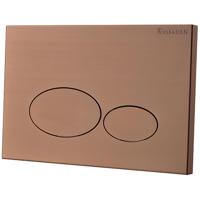 Wiesbaden X32 Metal Drukplaat voor Inbouwreservoir - Geborsteld Brons Koper - thumbnail