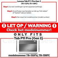 Lunso - Lenovo Tab P11 Pro Gen 2 (2e generatie) - Tri-Fold Bookcase hoes - Van Gogh Amandelbloesem - thumbnail